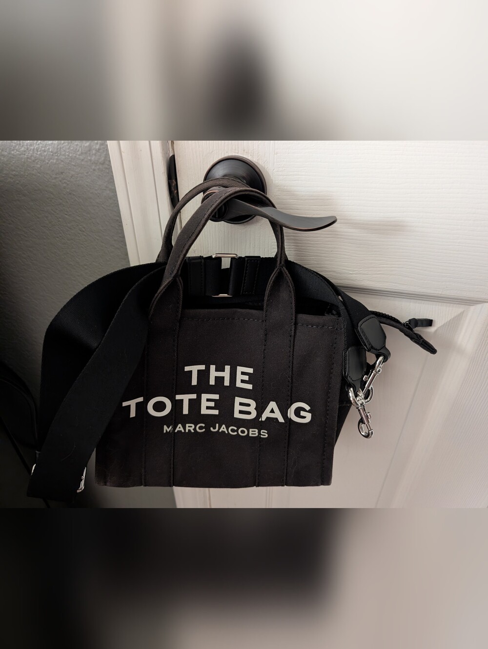 Marc Jacobs Black 'The Tote Bag' Crossbody Mini